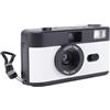 Denash Fotocamera a Pellicola retrò, Fotocamera a Pellicola 35 Mm 28 Mm F/8 con Flash, 27 Pellicole a Colori, Compleanni, Regali, Riutilizzabili (bianco)