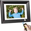 KODAK Cornice Digitale Elettronica da 10,1 pollici, schermo IPS, lettore foto/musica/video, calendario e sveglia, compatibile con USB o scheda SD, rotazione automatica, con telecomando