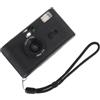 Alipis Fotocamera Pellicola Riutilizzabile, Macchina Fotografica Analogica 35mm, Flash Integrato, senza Batteria, Abs, Nera, Stile Retrò