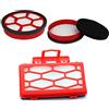 MisterVac | Set Compatibile con Dirt Devil DD2224-1 Rebel24 HFC