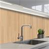 KitchenYeah© Paraschizzi Cucina Adesivo Pannello Parete per Paraspruzzi | 80x200 cm - Adesivi Muro Naturale - Legno - Scaffale - Modelli