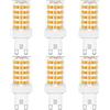 RANBOO Lampadina LED G9 10W Equivalente 50W-100W Lampada Alogena, 800LM, Bianco Caldo 3000K, 220-240V, Non Dimmerabile, Nessun Sfarfallio, Risparmio Energetico, per Lampadari, Plafoniere e Applique, 6 Pezzi