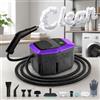 Yaskyly Pulitore a Vapore 2500W con Serbatoio 1800ml, 4Bar Pulitore a Vapore Portatile Multiuso da con 293℉, 15s in Riscaldamento, 17 Accessori Vaporella Pulitore Vapore Casa per Tappeti Divani Cucina