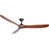 reiga 178cm grande ventilatore da soffitto in legno intelligente senza luce