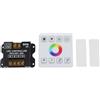 Oceanlend Controller LED, DC 5V-24V 30A RGB Dimmer, Pannello Touch con telecomando RF, Funzione di memoria, Installazione doppia, Illuminazione commerciale domestica