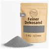 matches21 HOME & HOBBY Sabbia decorativa grigio chiaro, 10 kg, pietre decorative raffinate per vasi, bicchieri, decorazione da tavolo e fiori