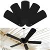 NBEADS 5 pala di Ricambio per Ventola, Pale di Ricambio Impermeabili Da 421x155mm per Ventilatore Da Soffitto, per Sostituzione di Pale Rotte, per Interni Ed Esterni, per L'Estate, Nero
