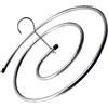 Oceanlend Gruccia a spirale in acciaio inox, diametro 42 cm, pieghevole, per asciugare trapunte e lenzuola, design robusto resistente alla ruggine, per uso domestico e dormitorio (2 pezzi)