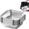 Generico Teglie in alluminio per friggitrice ad aria - Set da forno da 20 pezzi | Vassoi in alluminio portatili per forno, cucina, arrostire, grigliare | Pentole usa e getta durevoli per uso domestico, cucina,