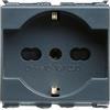 Gewiss Spa Presa Standard Italiano-Tedesco 250vAc 2P+T 16A Bivalente P40 1 Mod.Playbus Gewiss GW30212