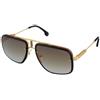 Carrera CA Glory II 001/86 | Occhiali da Sole Graduati o Non Graduati | Prova Online | Unisex | Plastica | Pilot | Nero, Oro | Adrialenti