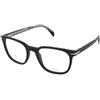 David Beckham DB 1107 807 | Occhiali da Vista Graduati | Prova Online | Unisex | Plastica | Quadrati | Nero | Adrialenti