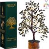 ZENFULSTONE Albero di cristallo di tormalina nera per protezione e messa a terra dall'energia negativa come decorazione per casa e ufficio, bonsai fatto a mano per protezione, regalo perfetto per