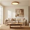 B·LED BARCELONA LED BARCELONA LED Plafoniera LED Effetto Legno 18W CCT Regolabile 3000K 4000K 6500K Lampada Soffitto Rotonda Ø230mm IP40 Luce Calda Naturale Fredda per Soggiorno Cucina Camera