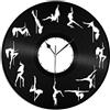 Beisite Pole Dance Orologio da parete in vinile Souvenir amici Decorazione domestica Design vintage Ufficio Bar Room Home Decor