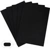 PH PandaHall 4pz Fondo Interno per Borsa Bag Base Shaper in Feltro, 30x20cm Rettangolare Nero Fondo Borse Base per Sacchetto a Maglia Borsa a Tracolla Fai Da Te