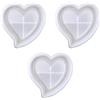 carotoe 3 stampi flessibili in silicone a forma di cuore per demolizione rapida per gioielli creativi adulti e bambini attività in resina stampo a forma di cuore