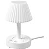 GRTG Multi funzione con presa lampada da tavolo, scheda con presa USB, scheda di cablaggio per studenti scrivania per computer (colore: bianco)