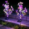 Aicharynic Luci Solari a Farfalla per Giardino, Confezione da 2, LED Colorati, Impermeabili, Decorative per Patio, Vialetto e Giardino Esterno