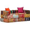 Festnight- Divano Letto Modulare/Poltrona Letto a 2 Posti in Tessuto Patchwork