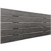 DHOME Testiera in Legno Riciclato MDF Orizzontale in Stile Pallet Letto in Pallet Pallet Incluso (80cm, Legno Cenere)