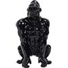 THE REPLICANT Articolo di Decorazione/Statua di Gorilla Origami Nera in poliresina/Dimensioni: 13,5 x 12,5 x 24 cm