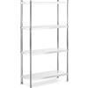 Royal Catering Scaffale Metallico Scaffalatura Inox RCER-10040 (200 kg, 50 kg, Acciaio Inox, 100 x 40 x 180 cm)