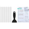 PATIKIL 6Pz Adesivi Antiscivolo per Vasca 7.87x0.79 Pollici Trasparente