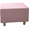 Generic Copri Pouf Quadrato Elasticizzato, Spandex Copertura Dell'Ottomano Tinta Unita Copri Poggiapiedi Poltrona per Soggiorno, Morbido Lavabile Fodere per Sgabello(Rosa Jacquard,Medium)