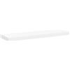 GHVBNMF Mensola sospesa bianca, 80 x 23,5 x 3,8 cm, in MDF, con supporto invisibile, moderna mensola da parete per soggiorno, camera da letto e corridoio, portata fino a 10 kg