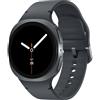 Samsung SMARTWATCH SAMSUNG GALAXY WATCH 8 40MM SM L320 WIFI CASSA SILVER CINTURINO NERO