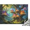 DAFUfbw Treehouse Jigsaw Puzzles 1000 Pieces Recycled Paper Whimsical Forest Adult Jigsaws Developing Boy & Girl's Intelligence Educativo Game per Family 52x38cm/1000pcs