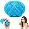 LuGirlre Fuzz Ball Squishy, palla antistress a forma di malto sensoriale, morbida palla sensoriale in TPR per alleviare l'ansia, sollievo dall'ansia, giocattolo portatile per ufficio, scuola, casa (blu)