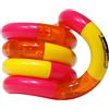 Tangle Fidget Classic Serie, giocattolo antistress, promuove le capacità motorie, girevole, giocattolo per le abilità motorie per bambini a partire dai 3 anni, rosa ciliegia, giallo e arancione