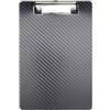 MAUL Portablocco A5 MAULflexx nero verticale con clip in metallo | formato compatto, presa sicura fino a 80 fogli, superficie flessibile, facile da appendere