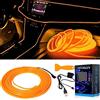 Keiurot Filo LED Auto Interni Luce per Auto USB Neon El Filo per Auto Ambra 5V Neon Auto Interno Atmosfera Interno Striscia Luce Bordo Decorazione