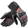 REV'IT! Revit Sand 5 H2O Guanti da moto impermeabili, nero/grigio/rosso, 2XL