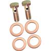 A ABSOPRO 2 Set Singolo Banjo Bullone Freno Raccordo Adattatore M10x1.5 Filettatura Sostituzione dell'articolo