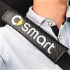 SHIFENG Per Smart 453 451 450 Fortwo Forfour Logo Ricamo PU Cintura di Sicurezza Auto Cuscino Spalla di Sicurezza Del Veicolo Spalla di Sicurezza Spalla