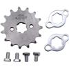 Trkimal Pignone Catena Anteriore Moto Per 50cc 70cc 90cc 110cc 125cc Dirt Pit Bike Mini Bike TaoTao Roketa Coolster Sunl Lifan Loncin ATV Quad 4 ruote ciclomotori(420-15T, 17mm）