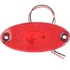 Generico Fanali posteriori Luci di posizione laterali a LED 3LED 12v 24v per camion con rimorchio per luci di posizione per roulotte(Rosso)