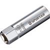 Spurtar Bussola Candela 14 mm 12 Punti Parete Sottile Attacco 3/8 | Clip a Molla, Acciaio Cr-V, Chiave Rimozione Candele, Compatibile con BMW, Mercedes, Nissan, Mini, Moto, Auto e SUV