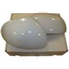 Fiat Coperture per specchietti retrovisori laterali Fiat 500L originali, tinteggiate bianche con effetto tecnics. 50926998