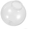 Homoyoyo Globo di Ricambio Trasparente in Acrilico per Lampioni Esterni, 7.5cm | Abat Jour Sferico Filettatura, Montaggio Semplice, per Pareti e Lampioni, Luce Chiara