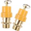 CoreNail 2 valvole di sicurezza per aria compressa in ottone, 3/8, BSP, 145 PSI e 10 bar
