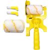 Garvee Rullo spigolatore Clean Cut con pennello rimovibile multifunzione - Strumento professionale per tagli precisi su pareti e soffitti - Manico lungo, ideale per decorazioni domestiche e