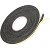 Sliverdew Nastro sigillante autoadesivo per porte finestre, 10 mm (larghezza) x 3 mm (diametro)/10 m di gomma per evitare correnti d'aria fredda/anti-collisione/fonoassorbente/impermeabile/antipolvere