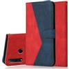 Radoo Cover per Huawei P Smart Plus 2019/Honor 20i/Honor 10i, Custodia Portafoglio a Libro Protettiva Flip Cover con Porta Carte, Interno TPU Antiurto Magnetica Case Custodie in Pelle (Rosso Blu)