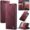 Cracedily Cover per iPhone 6 Plus Case, Libro Custodia Portafoglio Premium Pelle PU, Slot Scheda, RFID Shieldon, Chiusura Magnetico Aletta Antiurto Case Custodia per iPhone 6S/7/8 Plus, Rosso