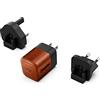 Energizer - Caricatore rapido USB-C da 20 W - senza cavo - 3 prese incluse (EU/US/UK) - Roncia di noce